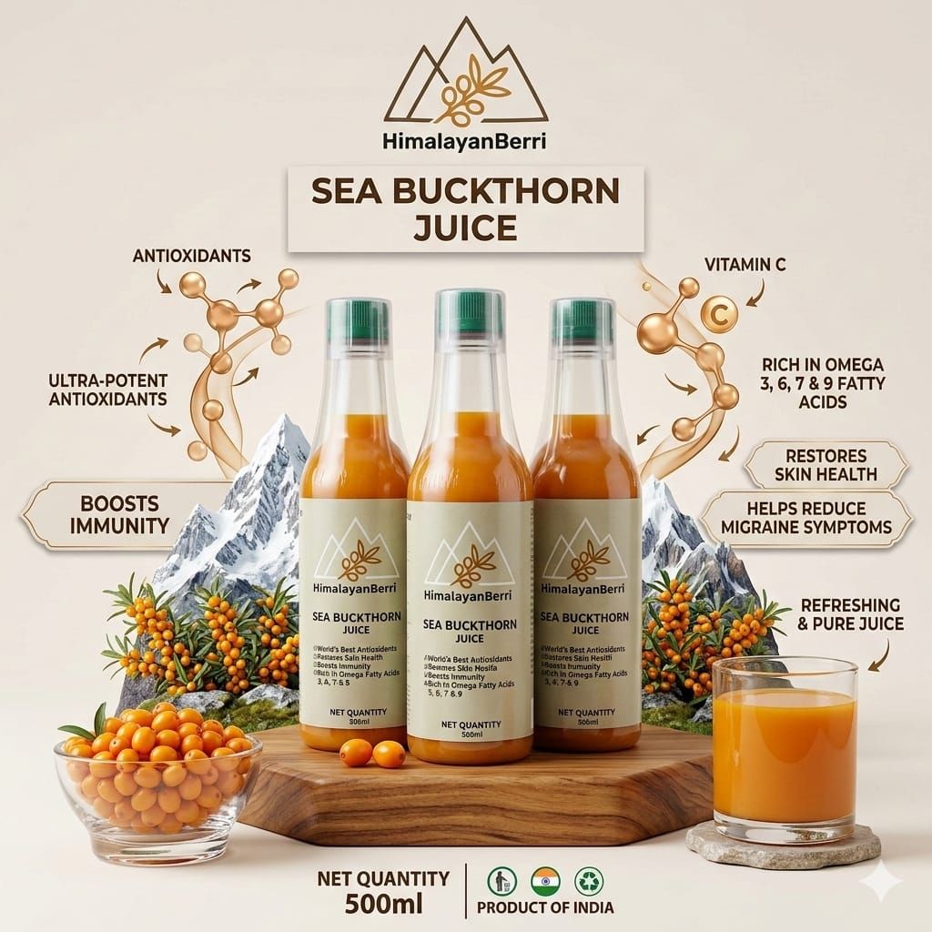 Pack of 8 100% Natural Himalayan Sea Buckthorn Pulp Pure Superfood for Immunity, Skin & Daily Wellness