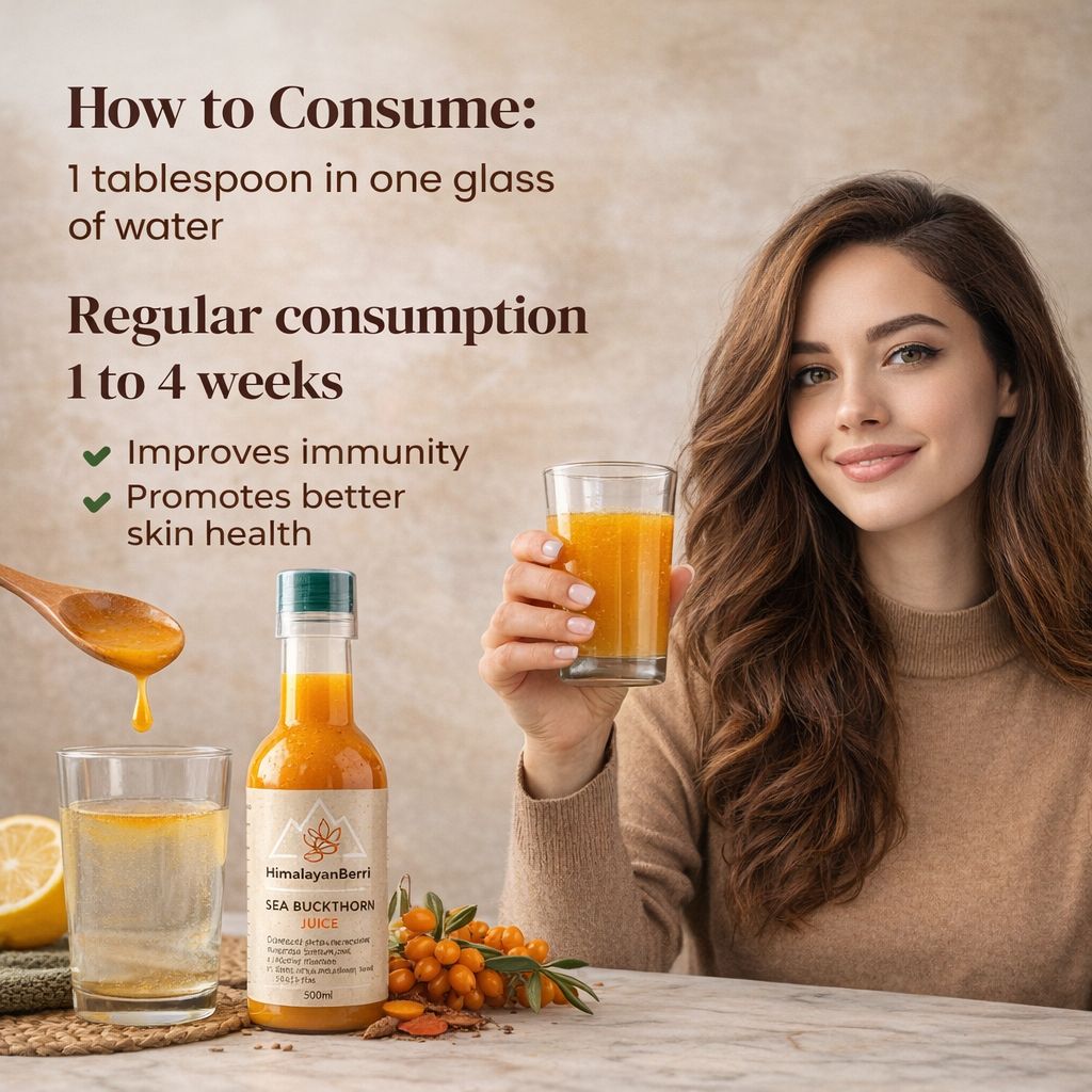 100% Natural Himalayan Sea Buckthorn Pulp Pure Superfood for Immunity, Skin & Daily Wellness
